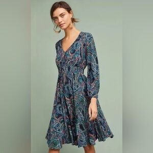 Maeve Midi Sundress with Buttons and Bishop Sleeves